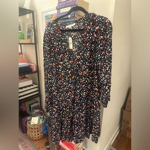 LOFT Heart Drop Waist Dress NWT